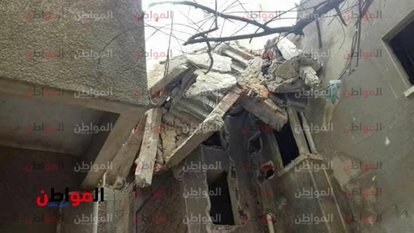 هدم عقار بالإسكندرية-تسرب