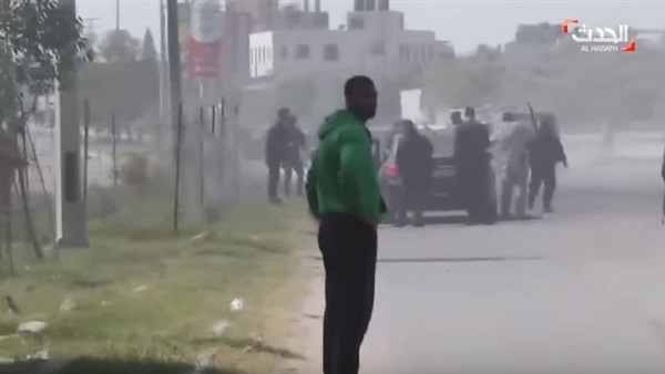 لحظة استهدف موكب