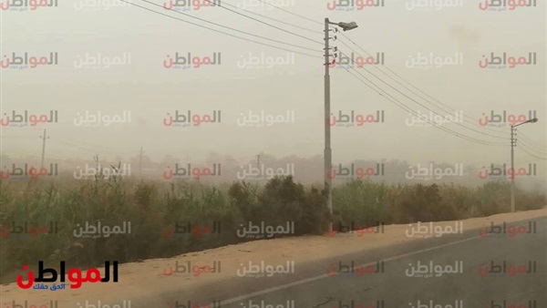 عاصفة ترابية تضرب