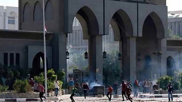 احداث عنف جامعة الأزهر
