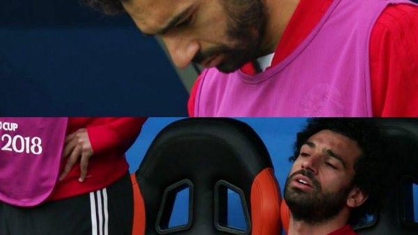 رد فعل محمد صلاح