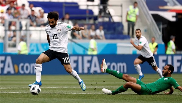 محمد صلاح أمام السعودية