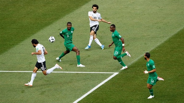محمد صلاح أمام السعودية