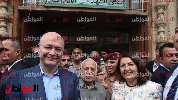 برهم صالح في شارع