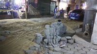  صور.. رصف سوق السد العالي بـ«البساتين»
